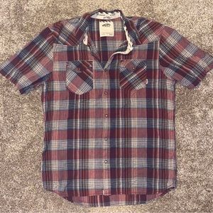 Vans Plaid snap button shirt